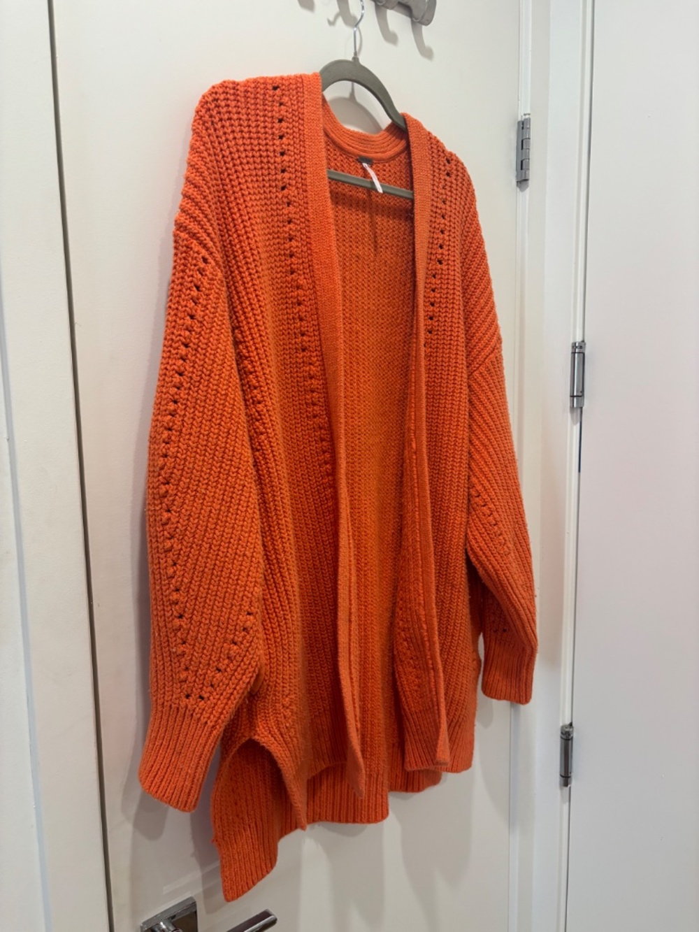 Free People Light Orange Nightingale Cardi